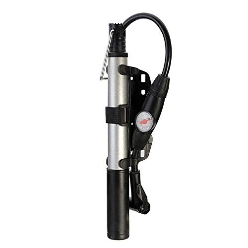 Bike Pump : YFCTLM Bike pump High pressure portable bicycle pump inflator mountain bike mini inflator bicycle tire pump with gauge ball pump hand pump bike