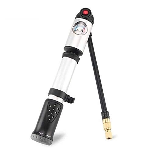 Bike Pump : YGB Mountain Bike Portable High Pressure 300Psi with Pressure Gauge Shock Absorber Front Fork Pump with Portable Bracket Can Be Installed with Bicycle Tire Inflator Pump