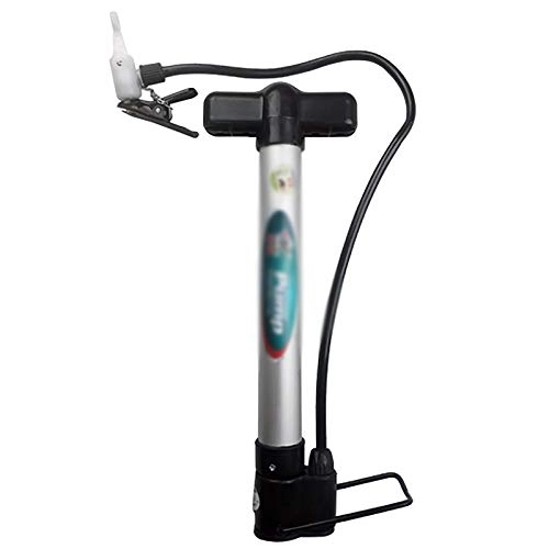 Bike Pump : YLiansong-home Portable Bicycle Pumps Lightweight Portable Mini Pump Bicycle Ball Basketball Football Electric Car Inflator for Bike Tyres (Color : Silver, Size : 30cm)