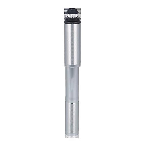 Bike Pump : YLiansong-home Portable Bicycle Pumps Outdoor Riding Equipment Portable Mini Manual Bicycle Pump Aluminum Alloy Outdoor Riding Equipment for Bike Tyres (Color : Silver, Size : 215mm)