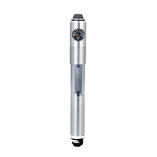 Bike Pump : ZHANGQI jiejie store Bicycle Pump 160PSI W / Gauge CNC Anodized Alloy Barrel Dependable EPDM Hose Presta Schrader Valve F / V A / V PMP-019B Easy to use and operate, Made mater