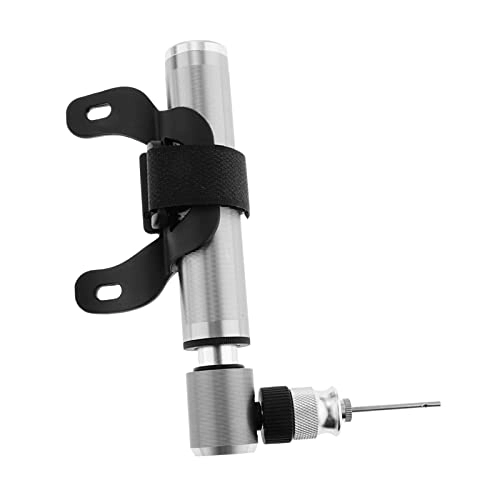 Bike Pump : ZHANGQI jiejie store Portable Bike Mini Air Hand Pump Silvery Fit For Balls Inflation Toys Easy to use and operate, Made mater
