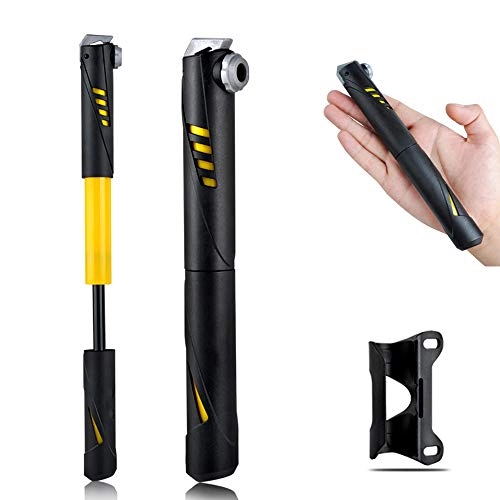 Bike Pump : ZHIPENG Mini Bike Pump Bicycle Pump Kit Bicycle Tyre Pump Cycling Inflator, Locking Buckle Design, Inflation Will Not Fall Off, Air Pressure 100PSI, Weight 82G, Bicycle Equipment