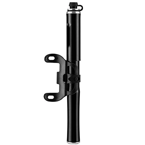 Bike Pump : ZIQIDONGLAI Bike Floor Pumps Aluminum Alloy Pump Portable Basketball Inflatable Tube Mountain Bike Pump (Color : Black, Size : 22.5cm)