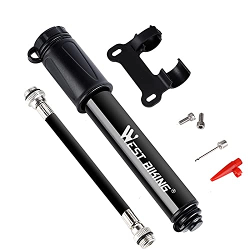 Bike Pump : ZPFQFC Mini Bike Pump Classic Edition - Fits US / French Valves - High Pressure PSI - Bicycle Tire Pump for Road and Mountain Bikes