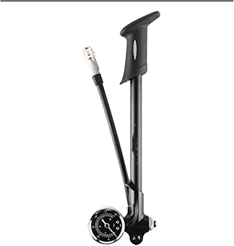 Bike Pump : ZRKJ-jl Air Pump 300psi High-pressure Bicycle Air Shock Pump With Front Fork And Rear Suspension (Color : Black-) (Color : Black-) (Color : Black-)