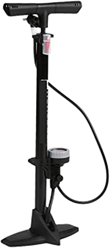 Bike Pump : ZRKJ-jl Bicycle Floor Pump With Meter Valve Adapter, Pedal Bicycle Pump, Inflator, Tire Pump, Road Bicycle Pump (Color : Black) (Color : Black) (Color : Black)