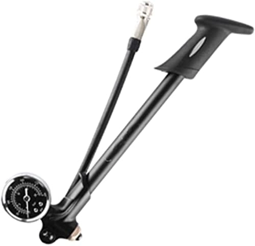 Bike Pump : ZRKJ-jl GS-02D High-pressure Air Shock Pump Fit For Fork Rear Suspension Cycling Mini Hose Air Inflator Bike Bicycle Fork (Color : Black) (Color : Black) (Color : Black)