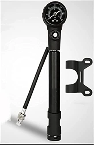 Bike Pump : ZRKJ-jl GS-41P 300psi Bicycle Shock Pump MTB Fork Rear Suspension Pump Bicycle Air Hand Pump With Pressure Gauge Bike Inflator (Color : GS-41P Black) (Color : Gs-41p Black) (Color : Gs-41e Black)
