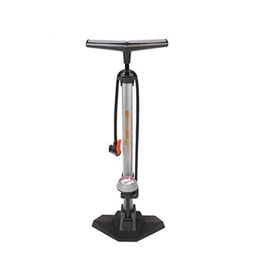 Bike Pump : Zyj-Cycling Pumps Bicycle Pump Road 3Color MTB Floor Tire Inflator Air Pump with 170PSI Gauge High Pressure Bike Accessories (Color : Gray)