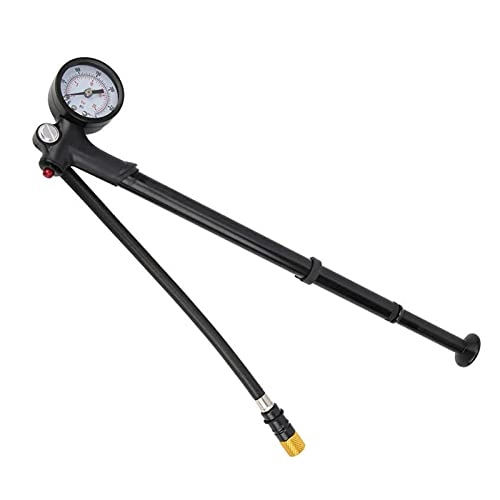 Bike Pump : ZZHH Mini Bicycle Air Pump Aluminum Alloy Mountain Bike Pump Bicycle Tire Inflator with Pressure Gauge Cycling Bicycle Accessories