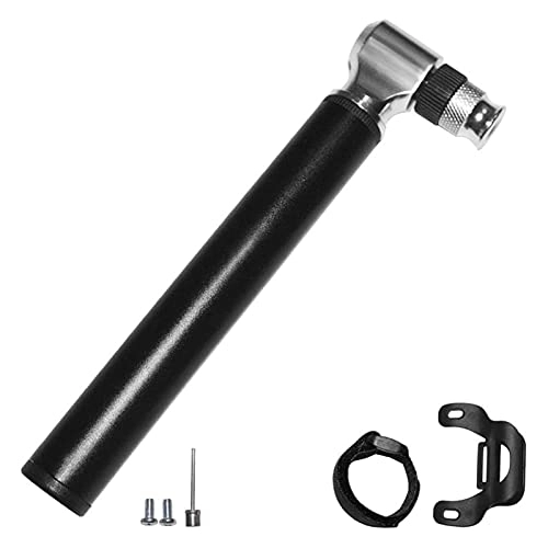 Bike Pump : ZZHH Mini Bike Pump 300 PSI, Frame Fits for Presta and Schrader, Accurate Fast Inflation, Mini Bicycle Tyre Pump for Bicycle (Color : Black)