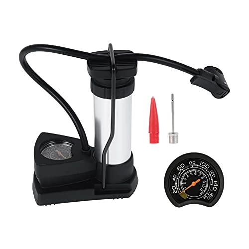 Bike Pump : ZZHH Mini Stand Bicycle Foot Air Pump Portable Bike Tyre Inflator Aluminum Alloy tire inflator (Color : No.1)