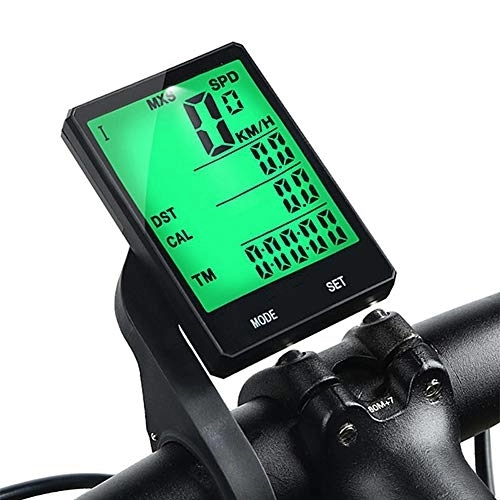 Cycling Computer : AELEGASN 2Pcs 2.8 Inch Bike Wireless Computer Rainproof Multifunction Riding Bicycle Odometer Cycling Speedometer Stopwatch Backlight