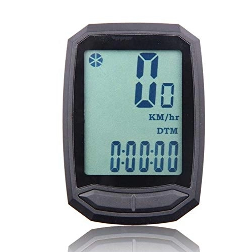 Cycling Computer : AELEGASN 2Pcs Bicycle Speedometer, Big Screen Bike Computer Tracking Distance Speed Time Odometer for Bicycle Enthusiasts LCD Waterproof Cycling Computer