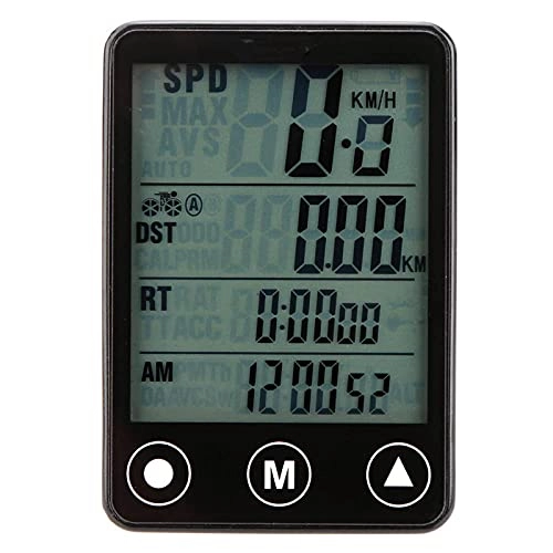 Cycling Computer : Allibuy GPS Cycling Computer24 Functions Wireless Bike Computer Touch Button LCD Backlight Waterproof Speedometer Mount Holder Bicycle Multifunctionfor Outdoor