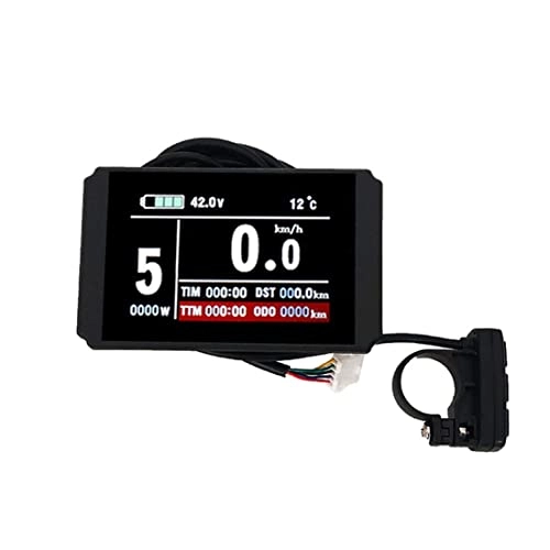 Cycling Computer : Andifany Bicycle Lithium Battery Modification Accessories 72V KT-LCD8H LCD Color Screen Instrument / SM Connector