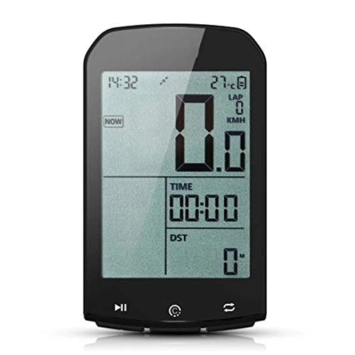 Cycling Computer : Anmy Bicycle Computer Smart GPS Cycling Computer Digital Speedometer Backlight IPX6 Accurate Bike Computer Bike Wireless Computer (Color : Black, Size : One size)