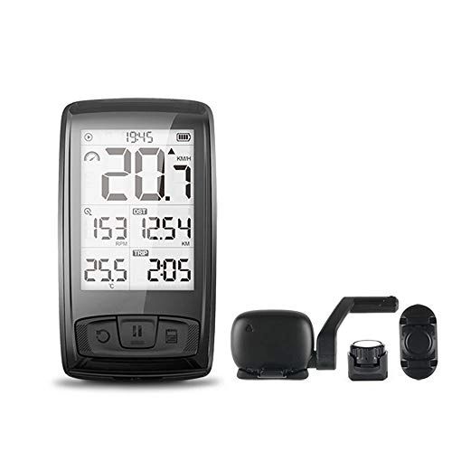 Cycling Computer : Ant / BLE4.0 Wireless Bike Computer Holder Bicycle Speedometer Speed / Cadence Sensor Waterproof Cycling Computer (Speedometer Set)