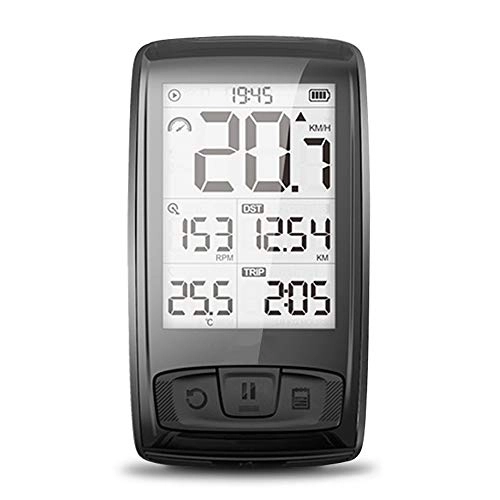 Cycling Computer : AWIS Bike Computer, Bluetooth Wireless Road Bicycle Speedometer Odometer Backlight IPX5 Waterproof with Cadence Sensor