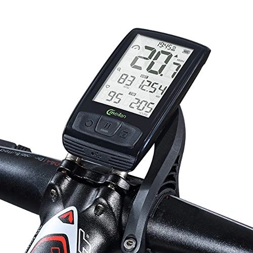 Cycling Computer : AXDNH Cycling Computer, Multi-Function Bicycle Odometer Mountain Road Cycling Bicycle Computer Waterproof Bluetooth Heart Rate Monitoring (Wireless)