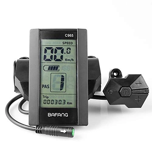 Cycling Computer : Bafang LCD Display C965 Electric Bicycle Speed Controller BBS01 BBS02 BBSHD E-Bike Accessories E-Bike Parts Stroke Recording