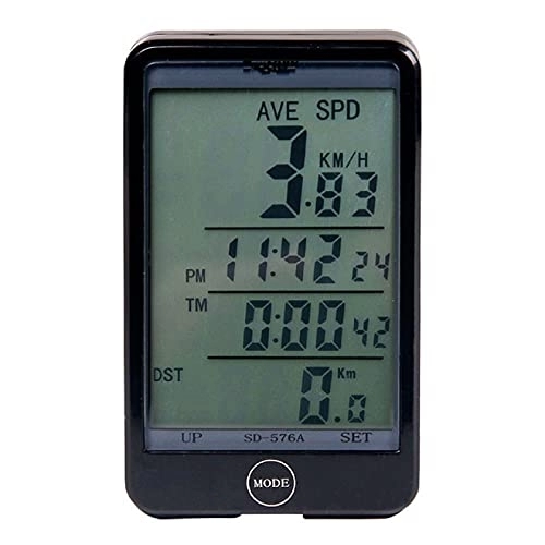Cycling Computer : BECCYYLY Bike Speedometer Bike Computer Kilometer Counter Wireless Wired Stopwatch Waterproof Shockproof Powermeter Speedometeraccessories