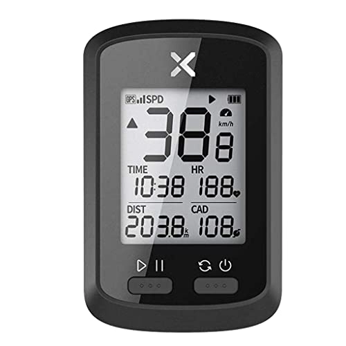 Cycling Computer : BESSTUUP for G+ G GPS Bike Computer, Wireless Bluetooth Bike Speedometer Odometer, Rechargeable Cycling Computer with LCD Automatic Backlight Display, IPX7 - G+