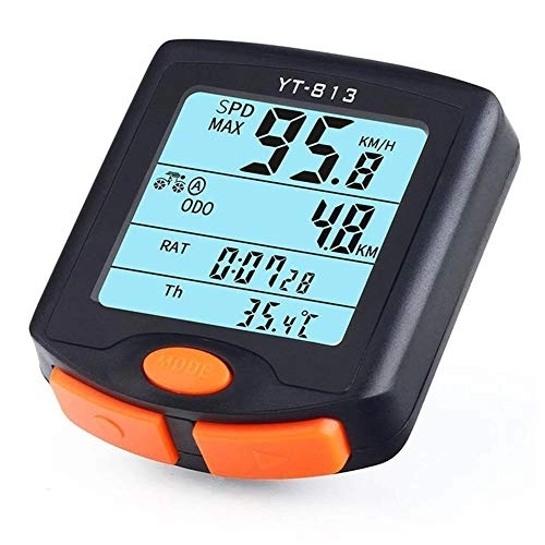 Cycling Computer : Bicycle Code Table Automatic 1.8inch LCD Screen Waterproof Computer Speedometer Wireless Outdoor Cycling Bike Accessories