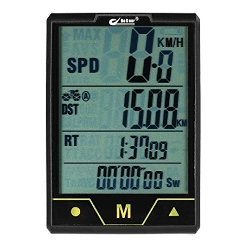 Cycling Computer : Bicycle computer Bike Computer Wireless Wired Bicycle Speedometer Odometer for Cycling Riding Multi Function Waterproof speed bike speedometer (Color : Wired Size : One size) jiangzhongpeng ( Color :