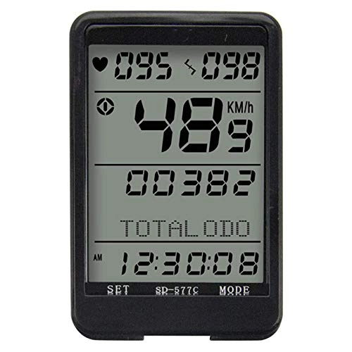 Cycling Computer : Bicycle Computer Cycling Computer Wireless Stopwatch MTB Bike Cycling Odometer Bicycle Speedometer With LCD Backlight Bike Speedometer (Size:One Size; Color:Black)