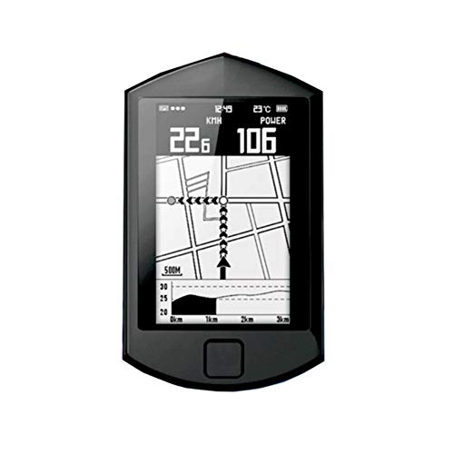 Cycling Computer : Bicycle Computer GPS Route Map Navigation / IPX6 Waterproof / 5 Screen Display 78 Kinds of Cycling Data / Dual-Mode Hybrid Bicycle Computer