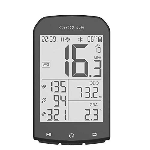 Cycling Computer : Bicycle Computer, Waterproof Bluetooth GPS Cycling Bike Computer, Durable And Long Lasting Data Storage Heart Rate And Cadence Digital Wireless Cycling Computer