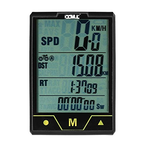 Cycling Computer : Bicycle Computer Wireless / Wired Bicycle Computer Backlight Waterproof Bicycle Speedometer Odometer for Hiking Climbing (Size: Wired; Colour: Black)