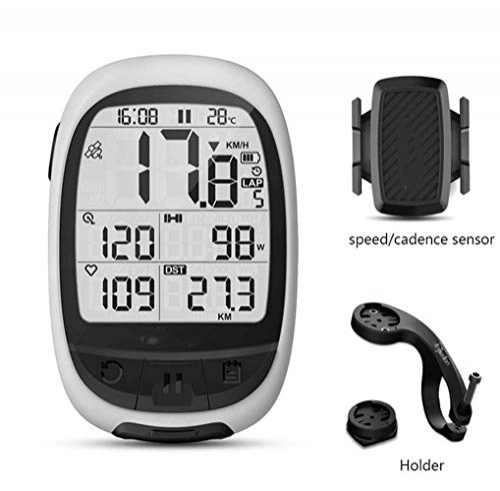 Cycling Computer : Bicycle odometer Bicycle Gps Computer Bluetooth ANT + Bicycle Computer M2 Supports Connection With Cadence Heart Rate Power Meter (not Included) Speedometer (Color : M2xC1)