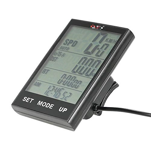 Cycling Computer : Bicycle Speedometer Bicycle Computer Backlight Water Resistant Bicycle Speedometer Odometer Temperature for Turbo Trainer Bicycle