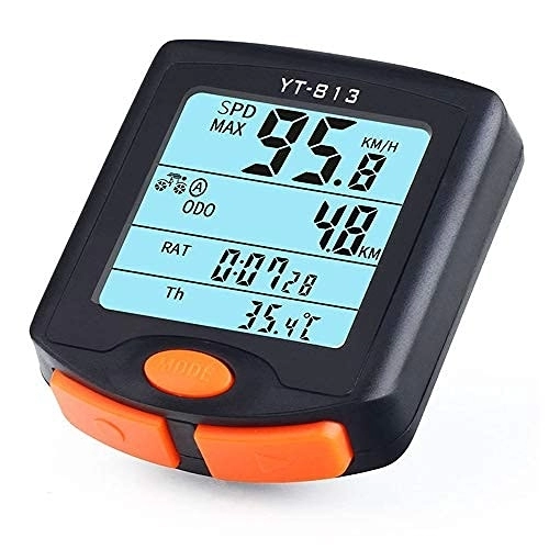 Cycling Computer : Bicycle Speedometer, SUNWAN - Wireless LCD Digital Bike Odometer, Waterproof Cycling Computer, Bicycle Accessories with Backlight