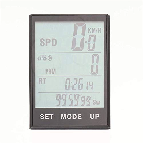 Cycling Computer : Bike Computer 2.7-inch Large Screen Wireless Bike Computer Waterproof Temperature Backlight Speedometer Bicycle Enthusiasts