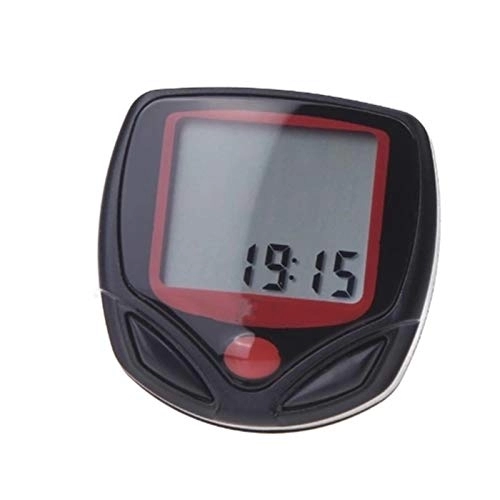Cycling Computer : Bike Computer Wired Bike Bicycle Cycle Computer Odometer Speedometer LCD Waterproof 14 Functions for Fitness Fanatic (Color : Red Size : ONE Size) jiangzhongpeng