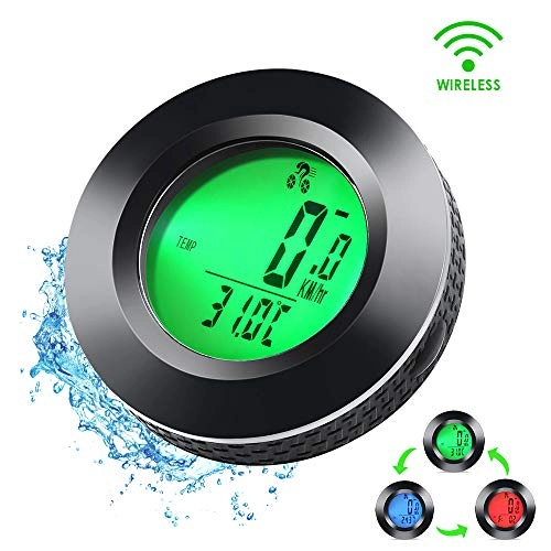 Cycling Computer : Bike Computer Wireless, 3 Color Backlight Bike Speedometer, AutoOn / Off Cycle Bicycle Computer, LCD Power Meter Cycling Computer, Waterproof Bicycle Speedometer, Mountain Bike Odometer Distance Tracker
