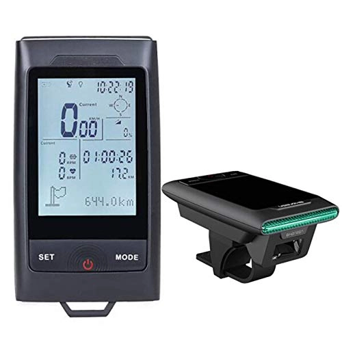 Cycling Computer : Bike Computer Wireless Large Screen Heart Rate Monitor GPS Bluetooth Speed Sensor Smart Bike Computer For Bikers / Men / Women / Teens