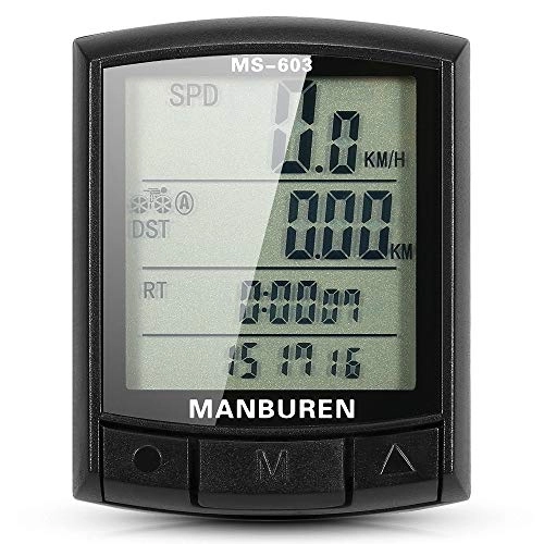 Cycling Computer : Bike ComputerBike Speedometer Odometer MTB Road Bike Cycling Computer Stopwatch Wireless / Wiredfor Tracking Riding Speed And Distance Bike Computer (Size:Wire; Color:Black)