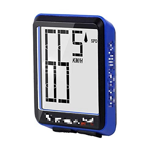 Cycling Computer : Bike ComputerWireless Bicycle Computer Odometer With LCD Backlight Waterproof Speed Distance Time Measurefor Road Bike MTB Bicycle (Size:One Size; Color:Blue)