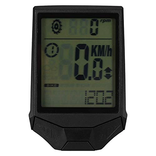 Cycling Computer : Bike ComputerWireless Cycling Computer Rainproof Backlight LCD BIke Odometer Speedometerfor Tracking Riding Speed And Distance Bike Computer (Size:One Size; Color:Black)