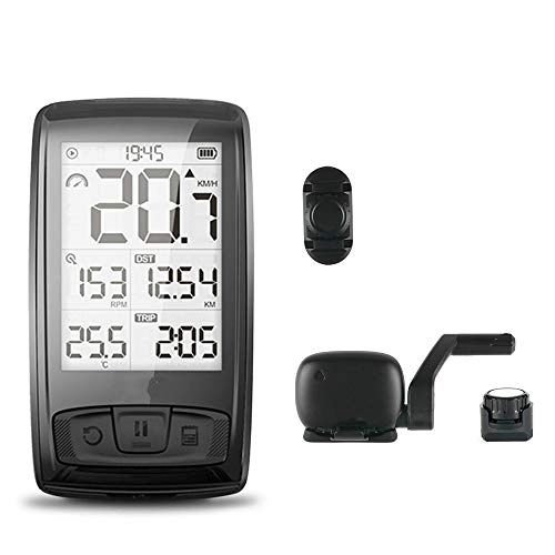 Cycling Computer : Bike Speedometer Bicycle Bluetooth 4.0 Temperature Wireless Bicycle Computer Bike Speedometer Mount Holder Sensor Counter Computer Cycling Odometer