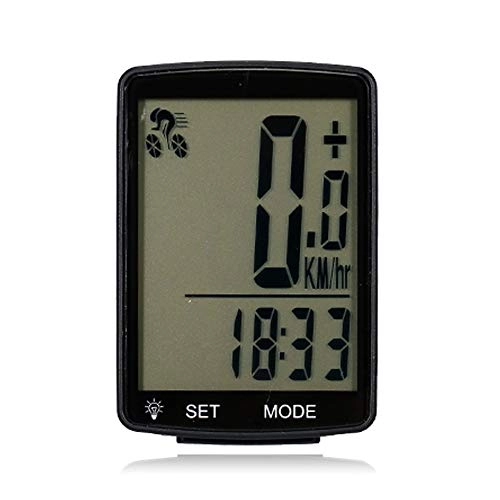 Cycling Computer : Bike SpeedometerBike Computer Wireless Cycling Odometer Waterproof LED Backlight Speedometerfor Turbo Trainer Bicycle