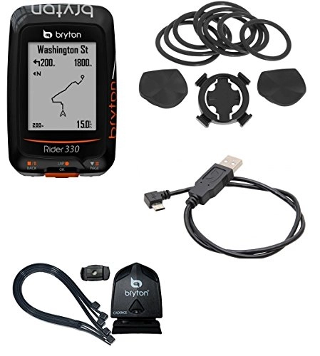 Cycling Computer : Bryton GPS Rider 330H HRM / GPS Bike Computer Bryton Rider 330H