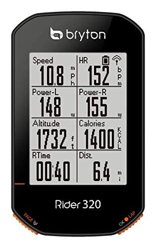Cycling Computer : Bryton Rider 320 GPS Cycle Computer Rider 320 T, Sensor Bundle