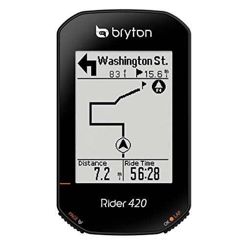 Cycling Computer : Bryton Rider 420E GPS Bike / Cycling Bike Computer. 35hrs Long Battery Life, Bread-Crumb Trail with Turn-by Turn Follow Track. 5 Satellites Systems Support for Extreme Accuracy.