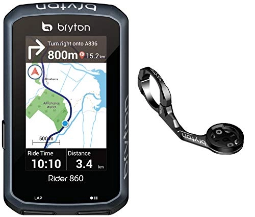 Cycling Computer : Bryton Rider 860E, Touchscree Display Unisex Adult